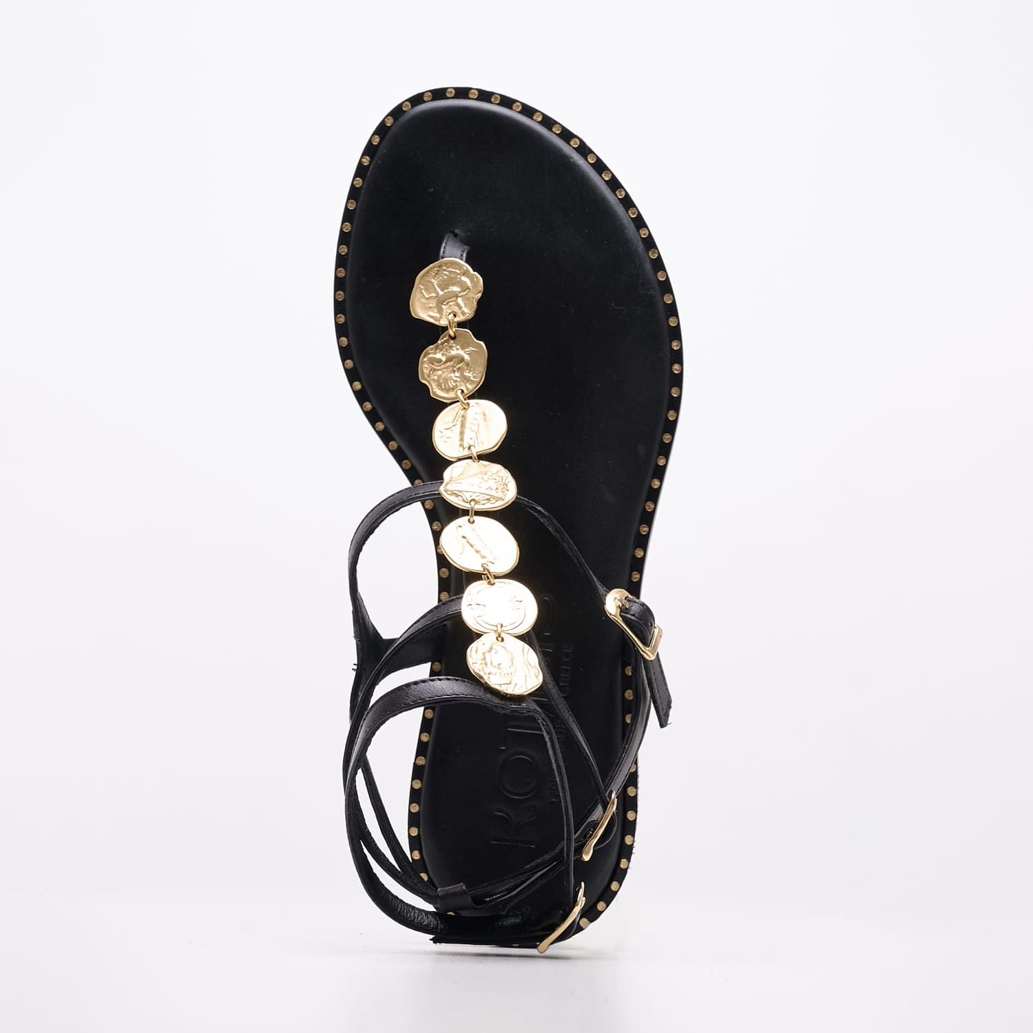 Women Flats K.750 Black Leather MAKIS KOTRIS Women Flats K.750 Black Leather MAKIS KOTRIS