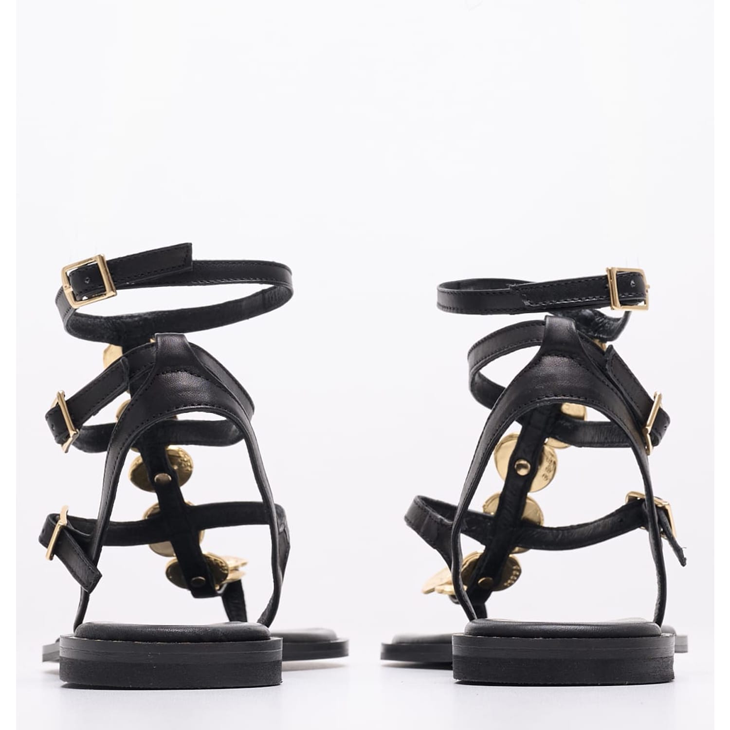 Women Flats K.750 Black Leather MAKIS KOTRIS Women Flats K.750 Black Leather MAKIS KOTRIS