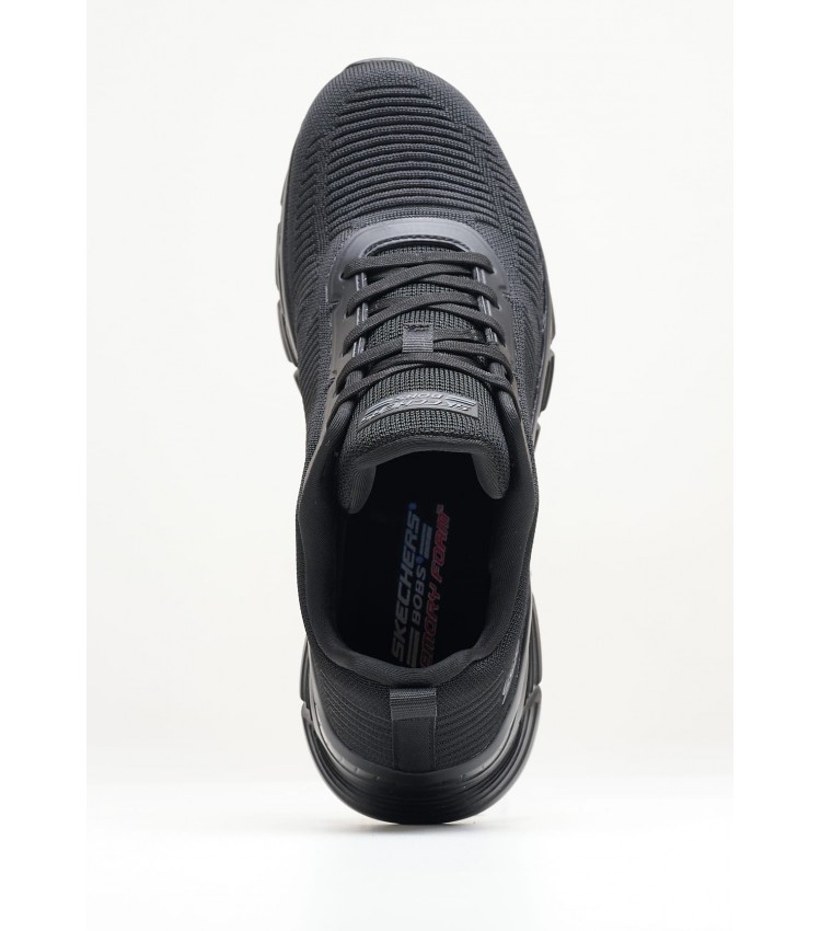 Γυναικεία Παπούτσια Casual 117385 Μαύρο Ύφασμα Skechers