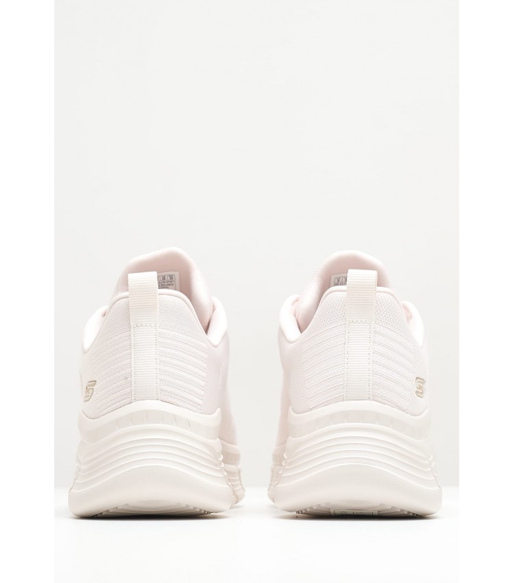 Γυναικεία Παπούτσια Casual 117385 Άσπρο Ύφασμα Skechers