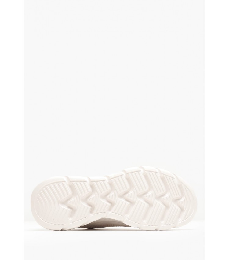 Women Casual Shoes 117385 White Fabric Skechers