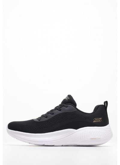 Γυναικεία Παπούτσια Casual 117550.Bl Μαύρο Ύφασμα Skechers