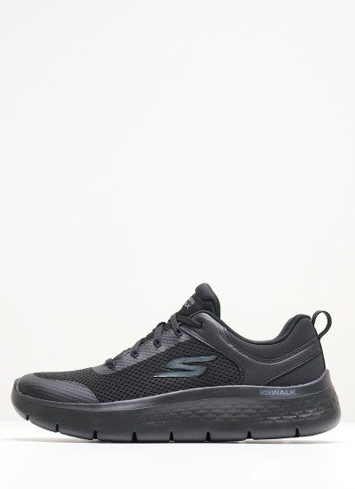Γυναικεία Παπούτσια Casual 124817 Μαύρο Ύφασμα Skechers