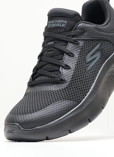 Γυναικεία Παπούτσια Casual 124817 Μαύρο Ύφασμα Skechers
