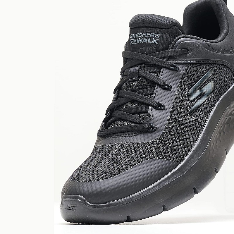 Γυναικεία Παπούτσια Casual 124817 Μαύρο Ύφασμα Skechers