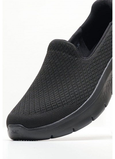 Women Casual Shoes 124819 Black Fabric Skechers