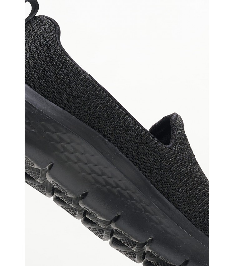 Women Casual Shoes 124819 Black Fabric Skechers