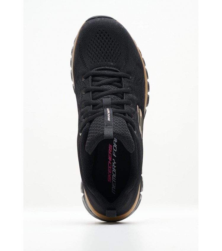 Γυναικεία Παπούτσια Casual 12615 Μαύρο Ύφασμα Skechers