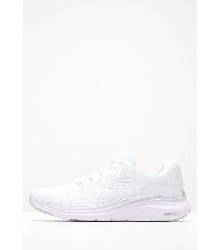 Γυναικεία Παπούτσια Casual 150025 Άσπρο Ύφασμα Skechers