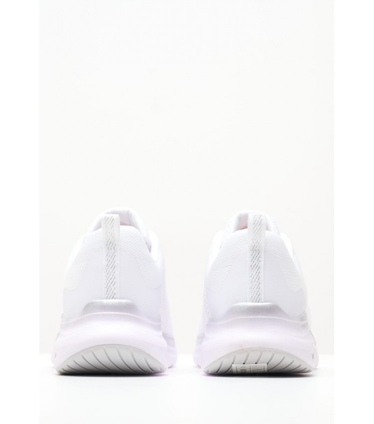 Γυναικεία Παπούτσια Casual 150025 Άσπρο Ύφασμα Skechers