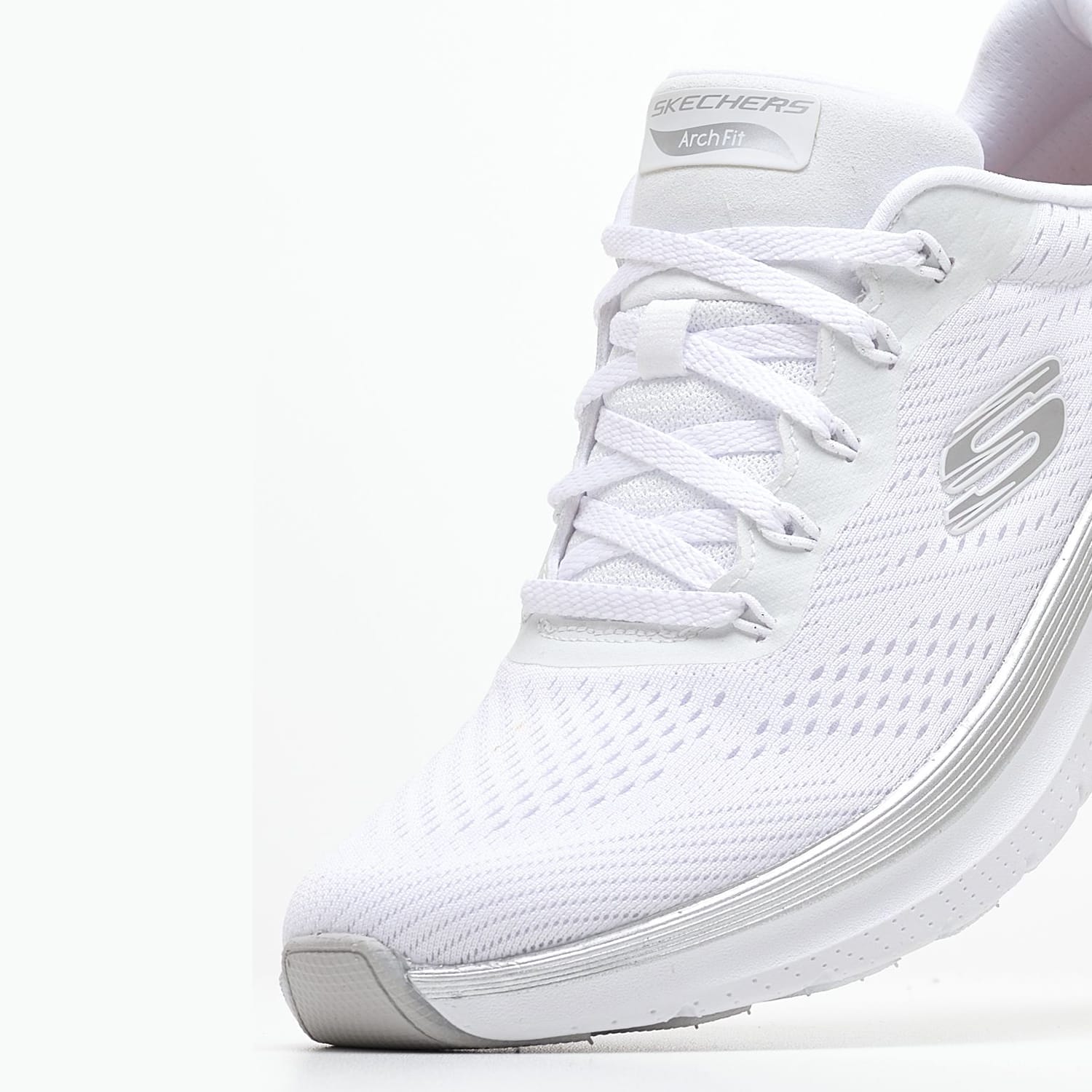 Γυναικεία Παπούτσια Casual 150067 Άσπρο Ύφασμα Skechers