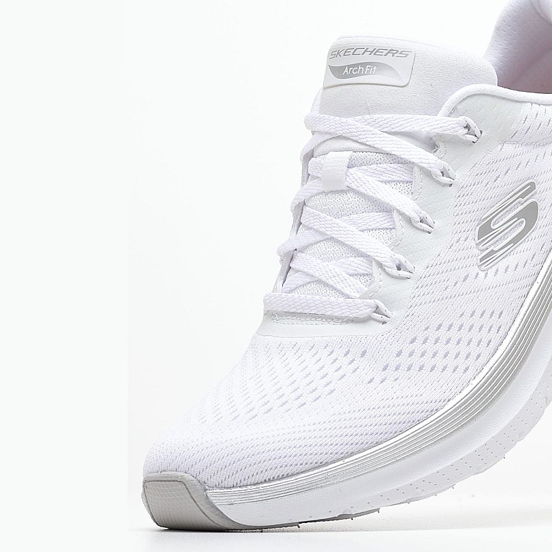 Γυναικεία Παπούτσια Casual 150067 Άσπρο Ύφασμα Skechers