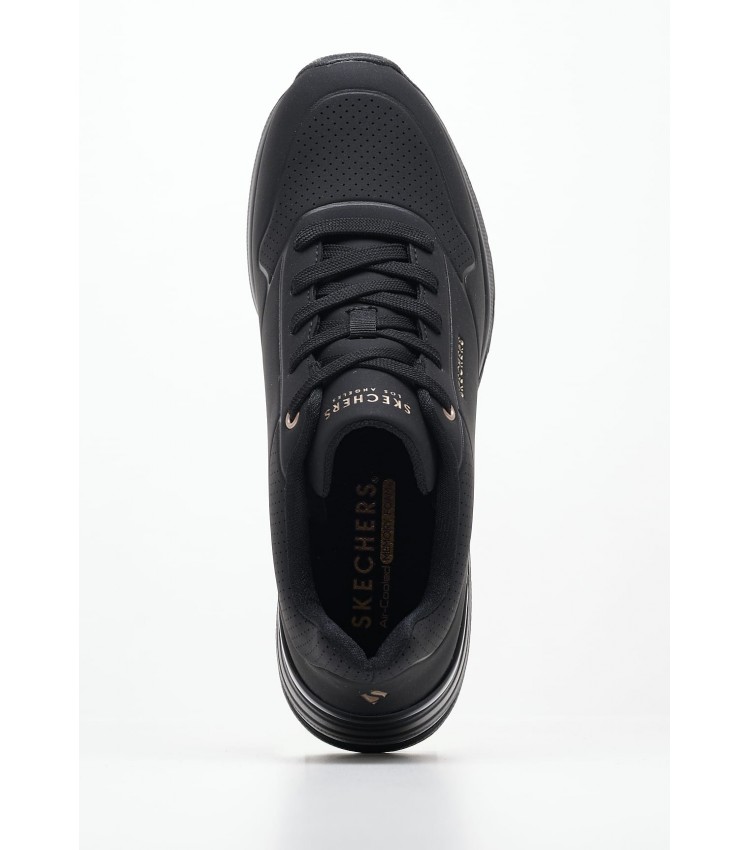 Γυναικεία Παπούτσια Casual 155401 Μαύρο ECOleather Skechers