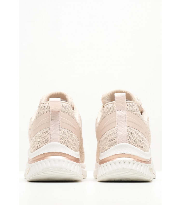 Women Casual Shoes 155567 Pink Fabric Skechers