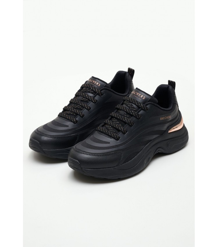 Γυναικεία Παπούτσια Casual 177575 Μαύρο ECOleather Skechers