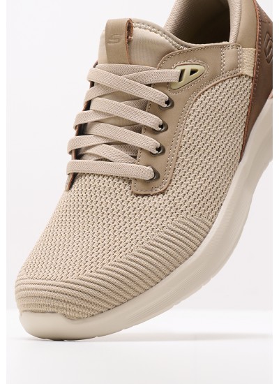 Men Casual Shoes 210406 Taupe Fabric Skechers
