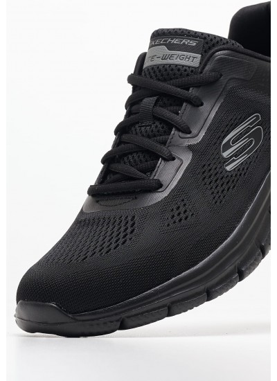 Ανδρικά Παπούτσια Casual 232698 Μαύρο Ύφασμα Skechers