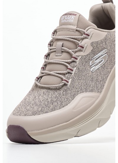 Men Casual Shoes 232719 Beige Fabric Skechers