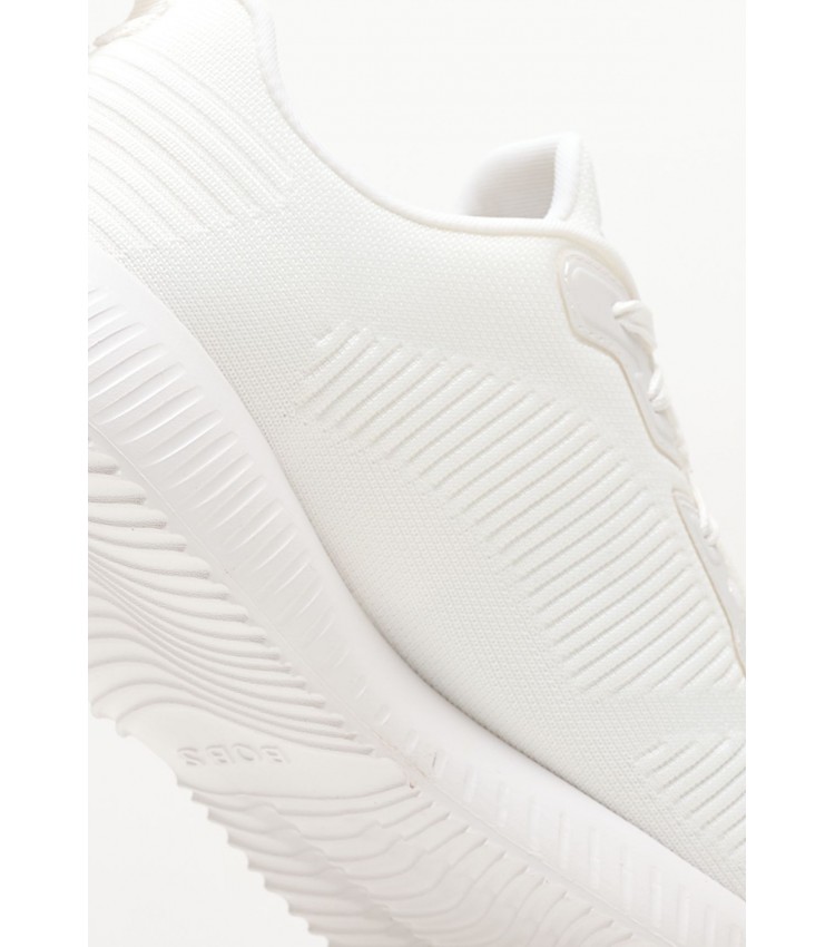 Women Casual Shoes 32504 White Fabric Skechers