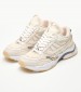 Women Casual Shoes Race.B Beige Leather Ash