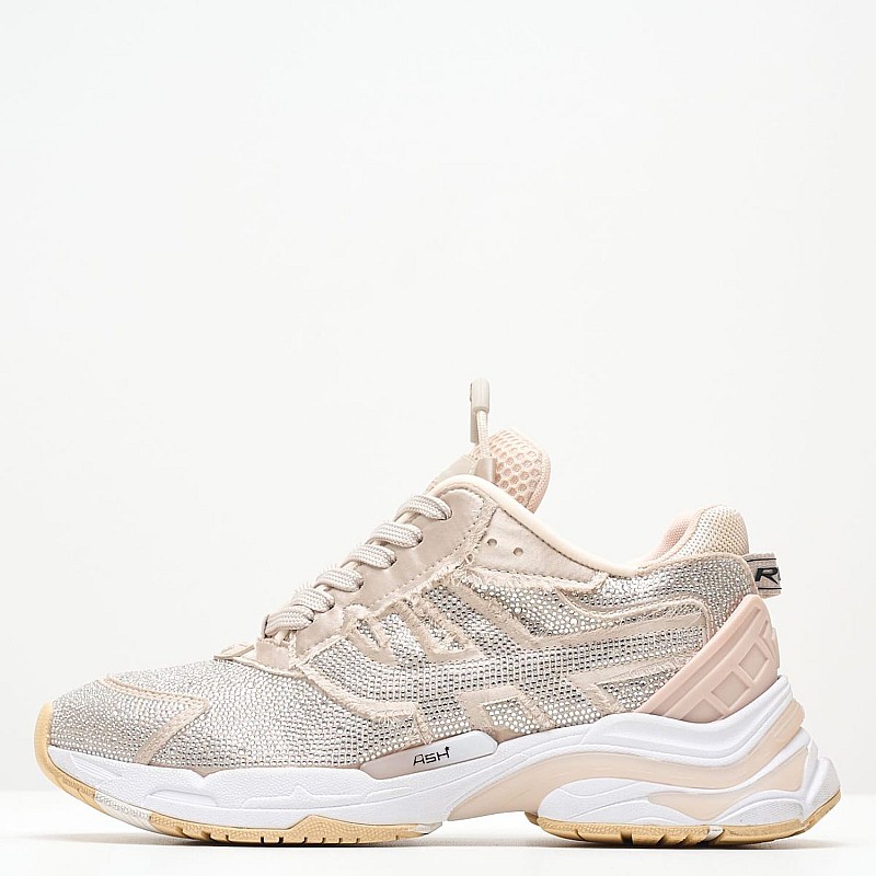 Γυναικεία Παπούτσια Casual Race.Strass Μπεζ Ύφασμα Ash