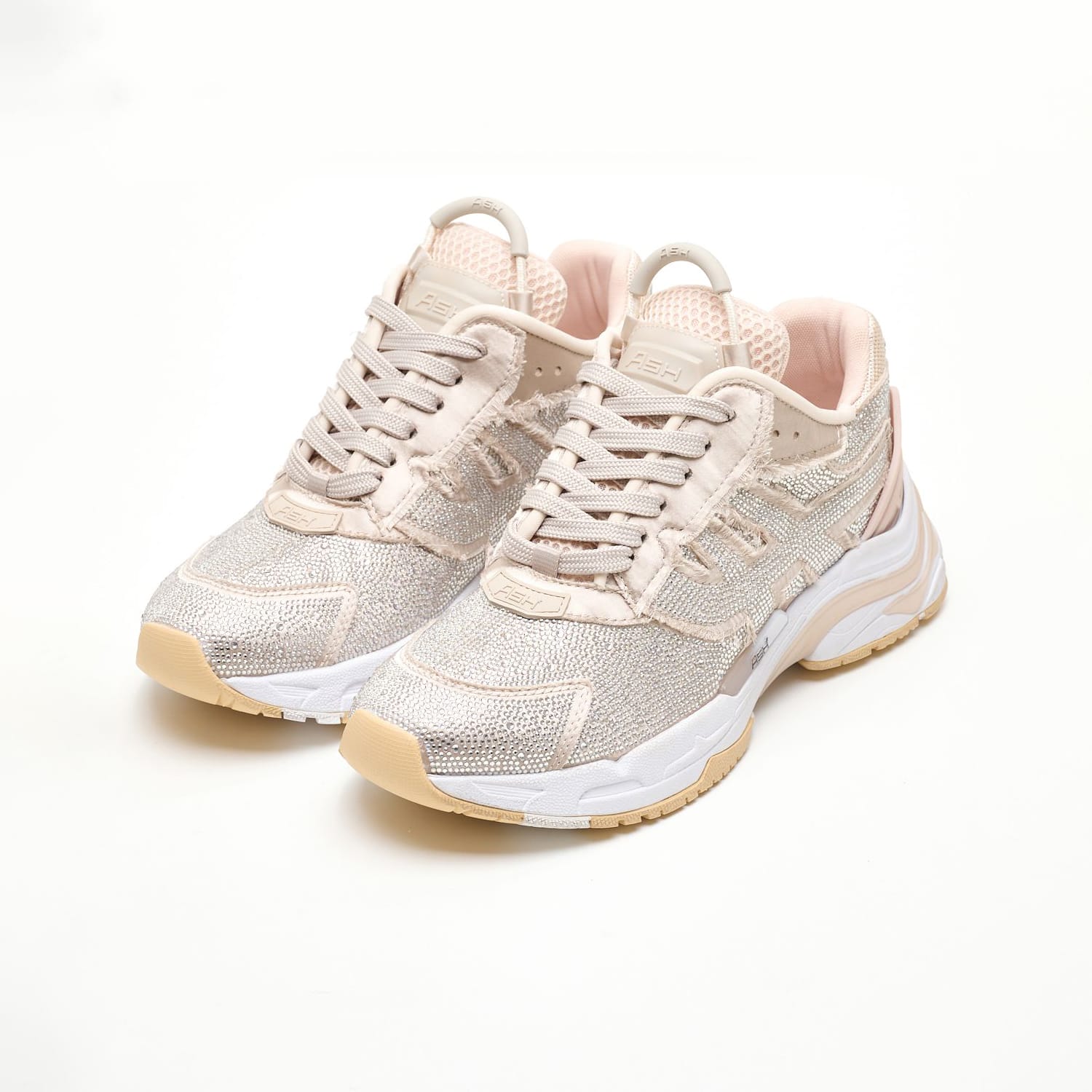 Γυναικεία Παπούτσια Casual Race.Strass Μπεζ Ύφασμα Ash Γυναικεία Παπούτσια Casual Race.Strass Μπεζ Ύφασμα Ash