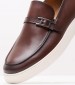 Men Moccasins 7372 Brown Leather Perlamoda