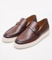 Men Moccasins 7372 Brown Leather Perlamoda