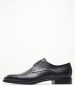 Men Shoes F321 Black Leather Perlamoda