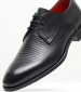 Men Shoes F321 Black Leather Perlamoda