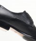 Ανδρικά Παπούτσια Δετά F321 Μαύρο Δέρμα Perlamoda