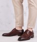 Men Shoes F321 Brown Leather Perlamoda