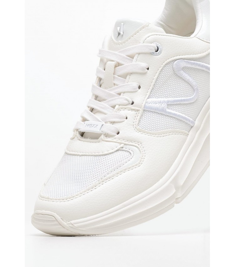 Women Casual Shoes Khira White ECOleather Mexx