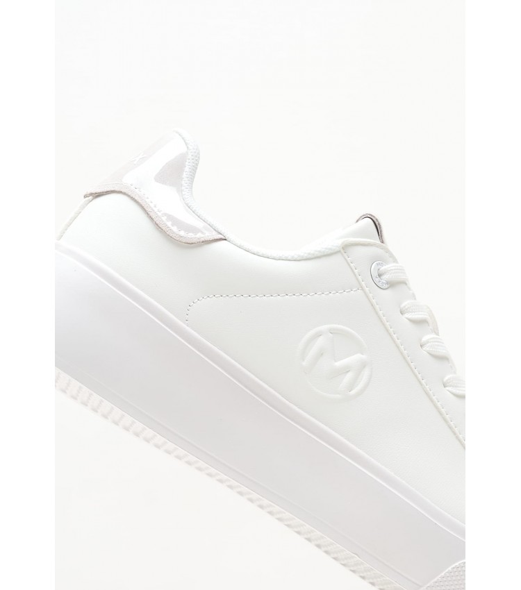 Women Casual Shoes Nasra White ECOleather Mexx