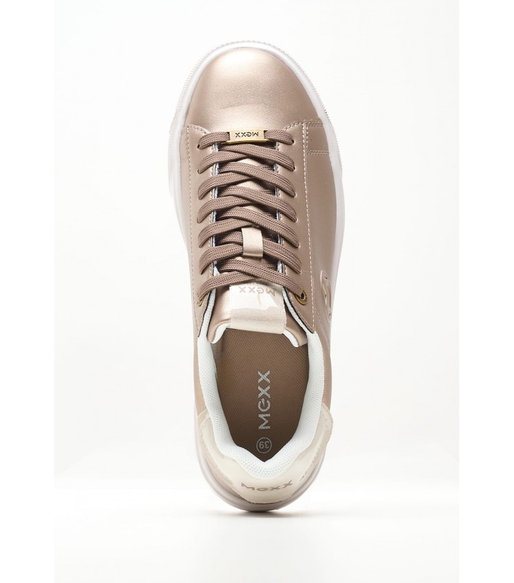 Women Casual Shoes Nasra Bronze Fabric Mexx