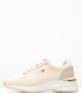 Women Casual Shoes Nena Beige Fabric Mexx