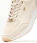 Women Casual Shoes Nena Beige Fabric Mexx