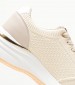 Women Casual Shoes Nena Beige Fabric Mexx