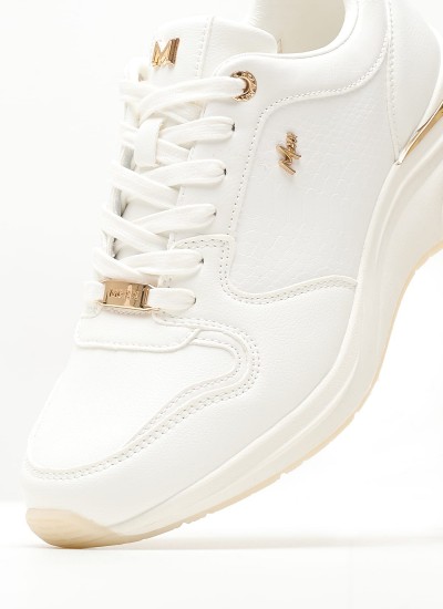 Γυναικεία Παπούτσια Casual Tech.Heel Άσπρο Δέρμα Tommy Hilfiger