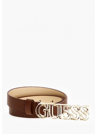 Γυναικείες Ζώνες 7865 Μαύρο ECOleather Guess