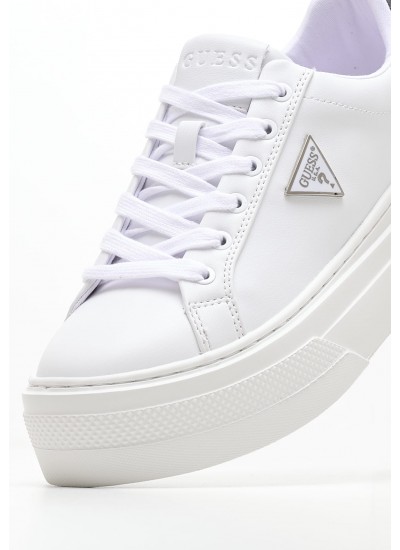 Women Casual Shoes Amera.Wb White ECOleather Guess