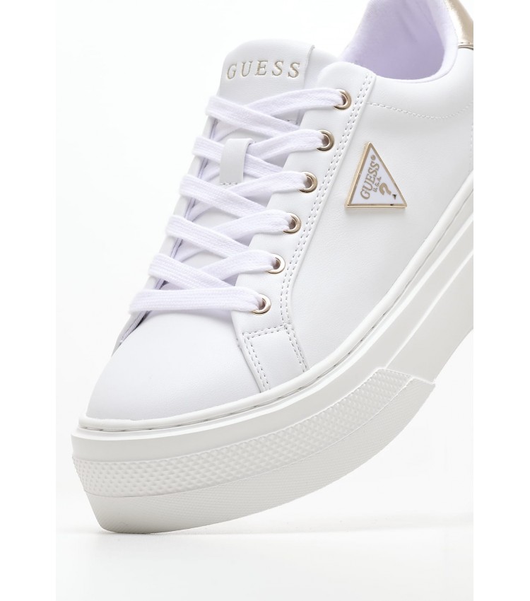 Women Casual Shoes Amera White ECOleather Guess