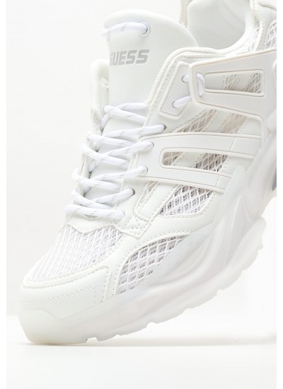 Γυναικεία Παπούτσια Casual Belluna Άσπρο ECOleather-Ύφασμα Guess