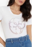 Women T-Shirts - Tops Cn.4g White Cotton Guess