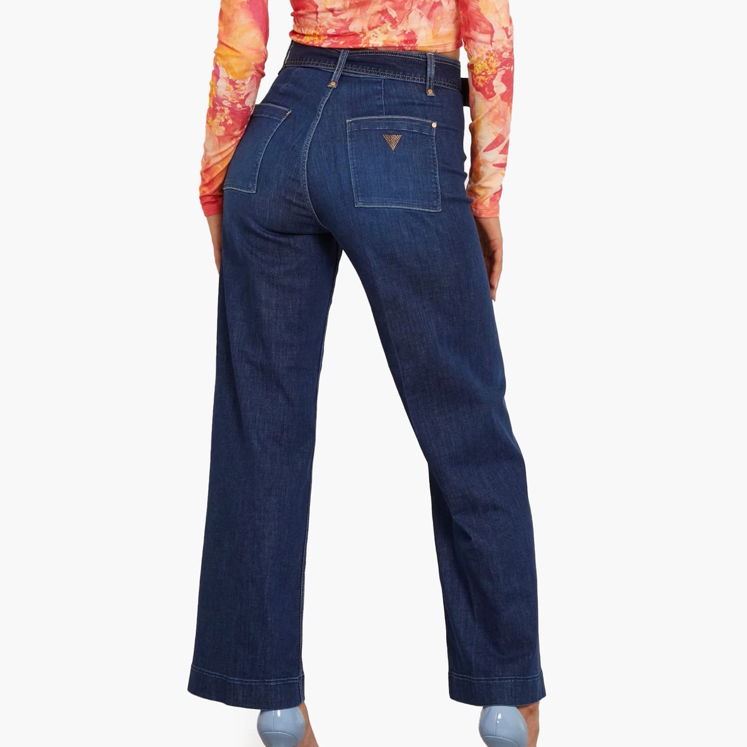 Women Trousers Dakota.Seamless Blue Cotton Guess Women Trousers Dakota.Seamless Blue Cotton Guess