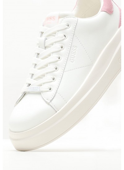 Women Casual Shoes Elbina.P White ECOleather Guess