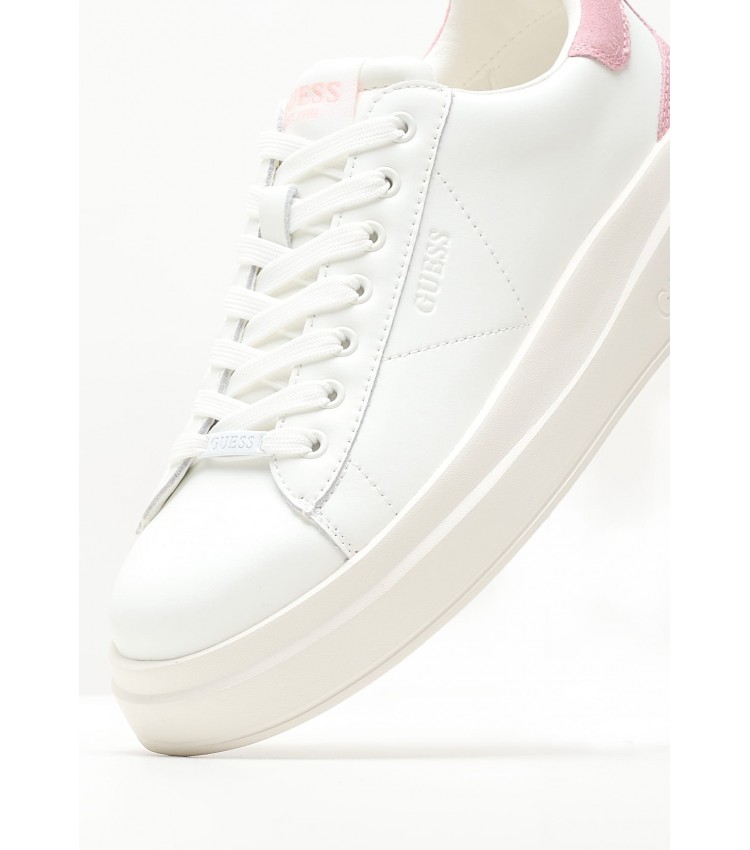 Women Casual Shoes Elbina.P White ECOleather Guess