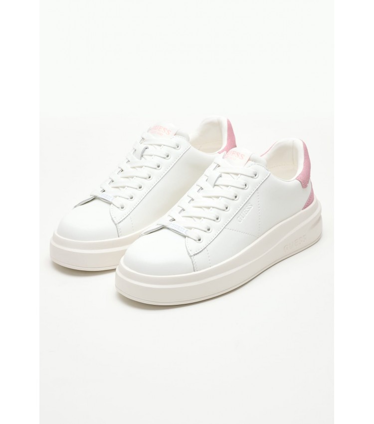 Women Casual Shoes Elbina.P White ECOleather Guess