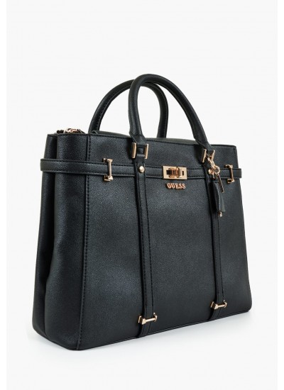 Women Bags Emilee.Society Black ECOleather Guess