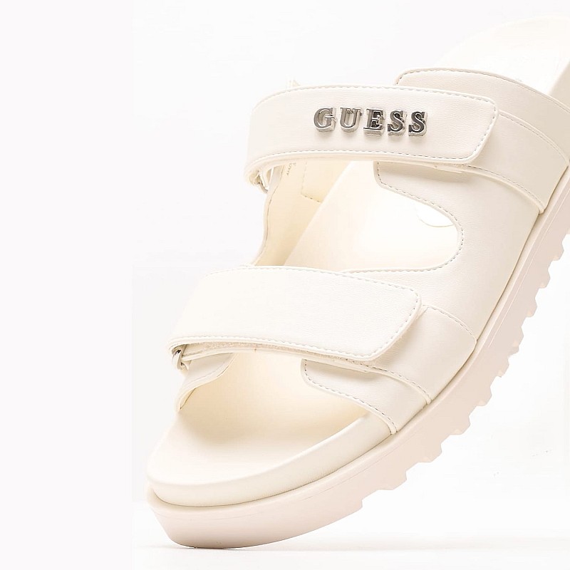 Γυναικεία Flats Fabulon Άσπρο ECOleather Guess